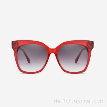 Square Classic Large Size Acetat Damensonnenbrille